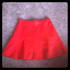J crew orange skirt size 2
